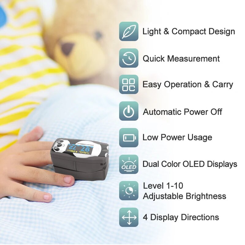 ChoiceMMed Pediatric Finger Pu - مراجعة Do Oxygen Meter وسعره