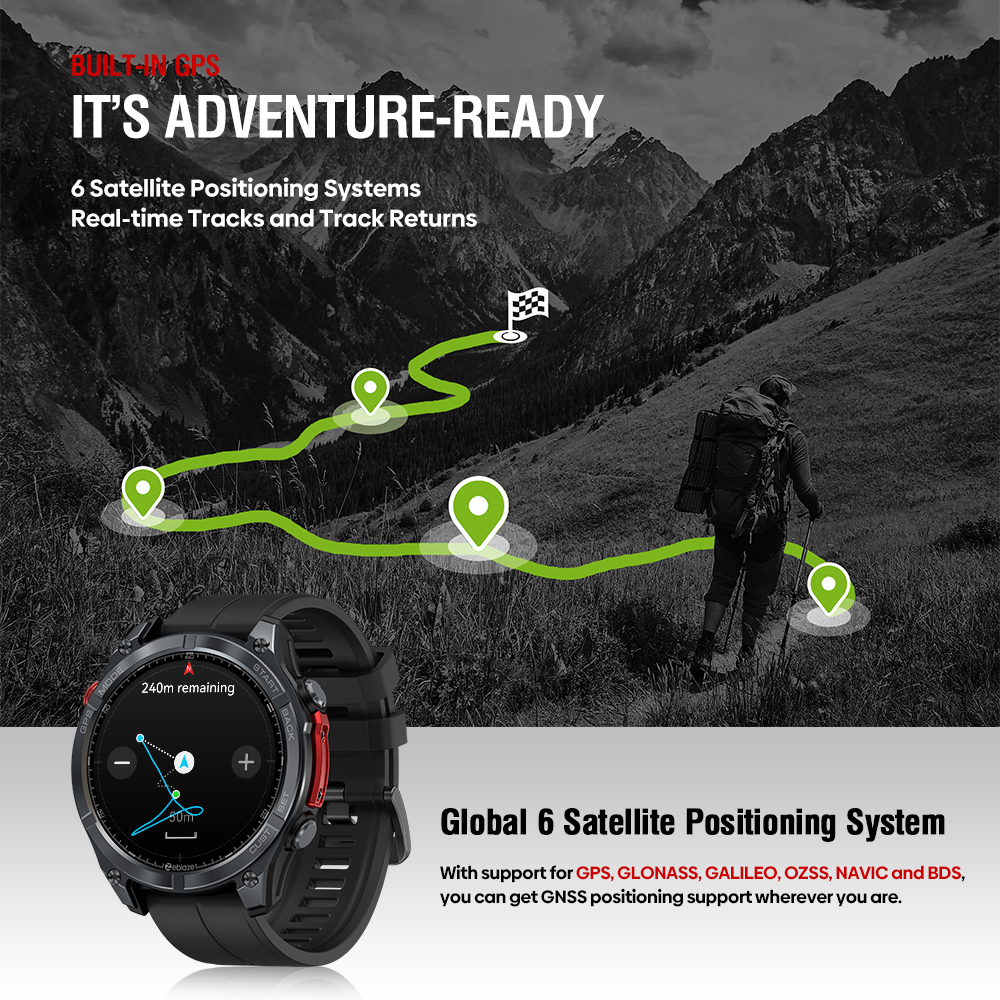 NEW Zeblaze Stratos 4 GPS Smar - مراجعة Do Oxygen Meter وسعره