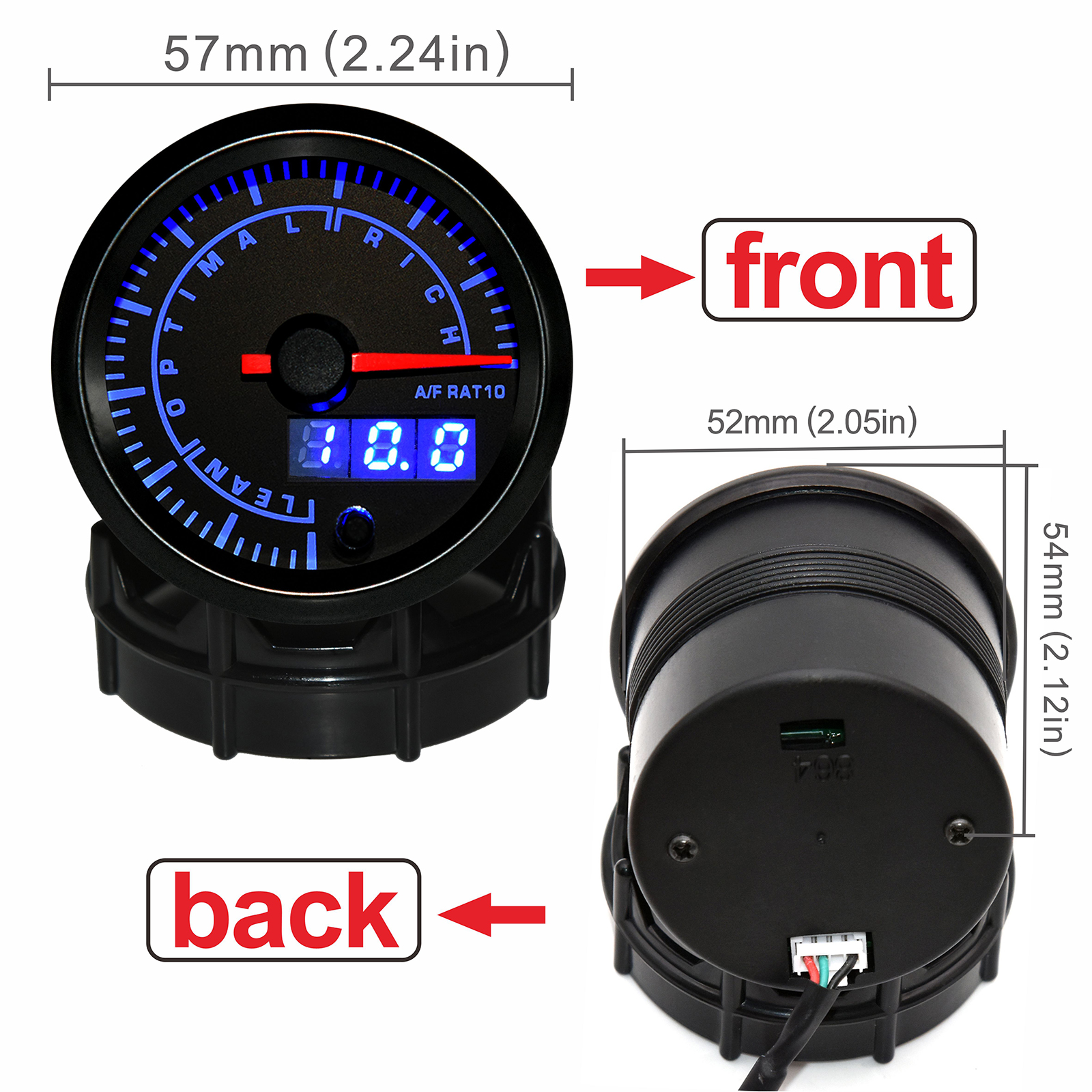 A 52mm Narrowband Air Fuel Rat - مراجعة Do Oxygen Meter وسعره